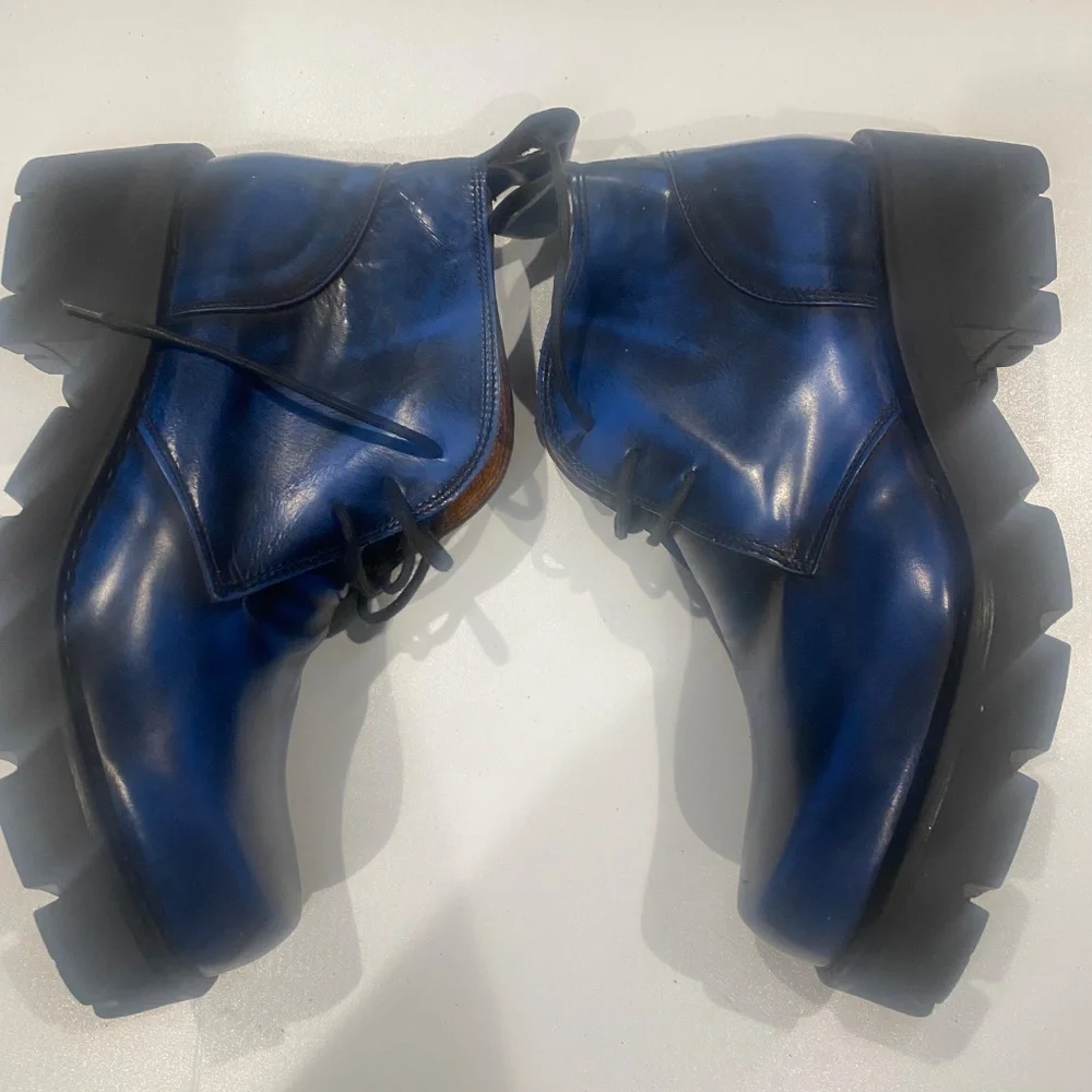 Men’s Carlo Morandi Platform Shoe Made In Italy Sz 43(9)